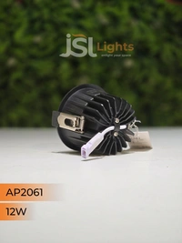 APRA 2061 12W Black RG Deep Recessed COB Downlight  - 12W, 4000K