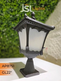 JSL8157 22 Inches Black Body Outdoor Gate light