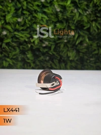 LX 441 1W Black RG Deep Recessed COB Downlight - 1W, 3000K, BK RG