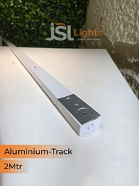 APRA 1Meter Aluminium White Ceiling Track Channel - 2M, White