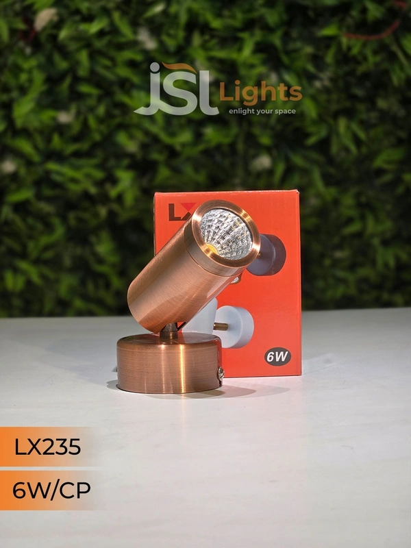 LX 235 Surface Wall Spot Focus Light – 3W / 6W / 10W | 3000K LED | Multiple Body Colours | Modern Picture Light - 6W, CP