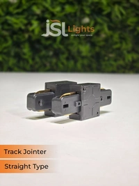 JSL APRA Spot Track Light PVC Straight Jointer  - S Jointer, Black