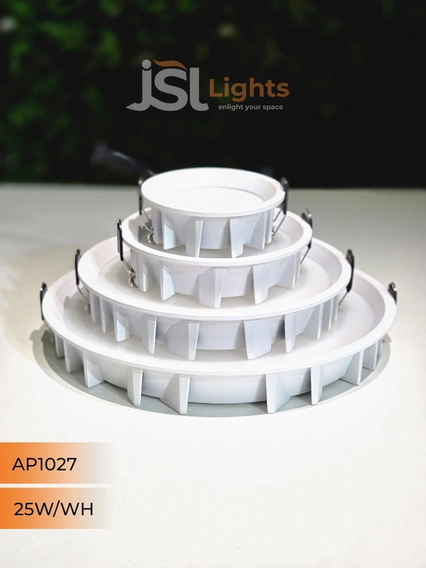 APRA 1027 25W RD Deep Down Diffuser Panel Led Light - 25W, 3000K, White