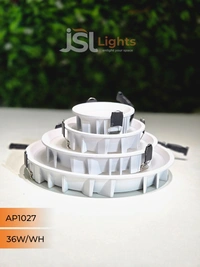 APRA 1027 36W RD Deep Down Diffuser Panel Led Light - 36W, 4000K, White