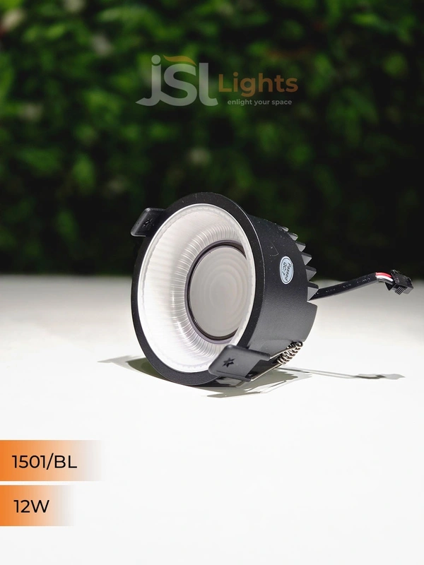 APRA 1501 12W Round 3in1 Deep Recessed Panel Downlight  - 12W, BK+GBK