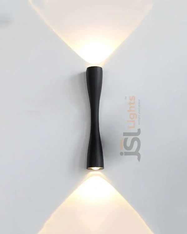 LX  LX 419 6W Black UP Down Outdoor Wall Light - 6W, 3000K, Black