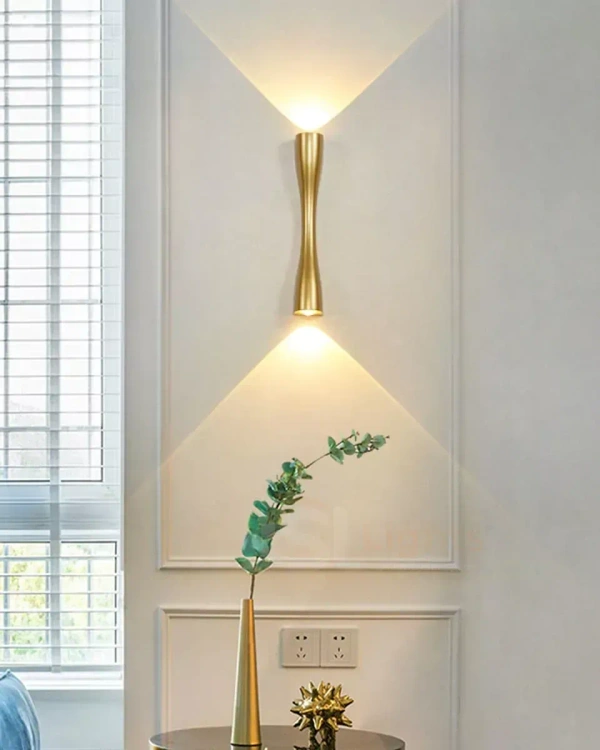 LX  LX 419 6W Golden UP Down Outdoor Wall Light - 6W, 3000K, Golden