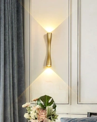 LX  LX 419 6W Golden UP Down Outdoor Wall Light - 6W, 3000K, Golden