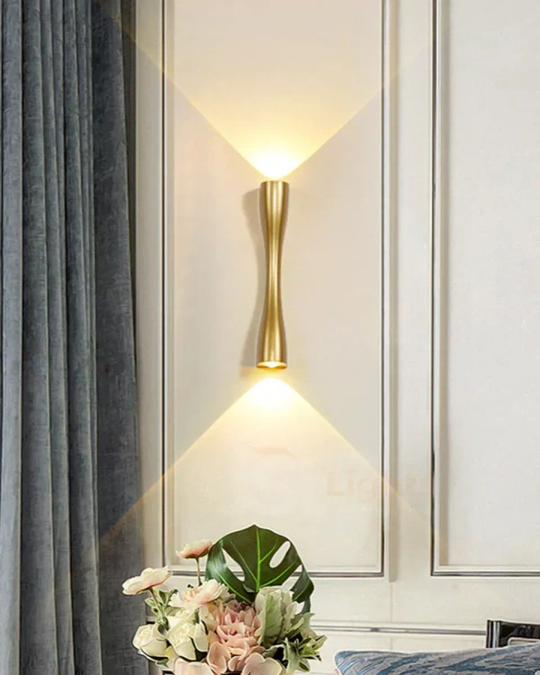 LX  LX 419 6W Golden UP Down Outdoor Wall Light - 6W, 3000K, Golden