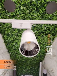 LX 692 30W LED Track Spotlight White Body - 30W, 3000K, White