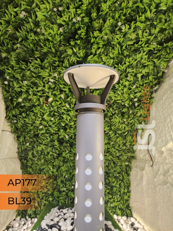 JSL 177 Aluminium Die-Cast Garden Bollard Light – 39 Inch, E27 Holder, Outdoor Pathway Lighting - Bollard 39Inch