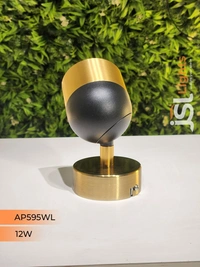 APRA AP595 12W Black RG Surface Wall 360° Cob Focus Light - 12W, 3000K, GD