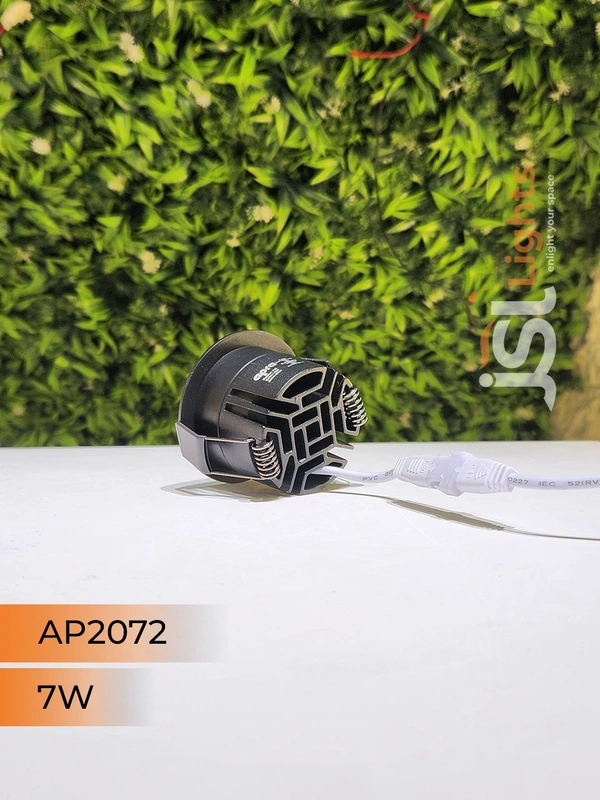 APRA AP 2072 7W Black Deep Recessed COB Downlight - 7W, 4000K, Black