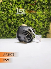 APRA AP 2072 12W Black Deep Recessed COB Downlight - 12W, 3000K, Black