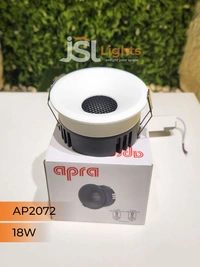 APRA AP 2072 18W White Deep Recessed COB Downlight - 12W, 4000K, White