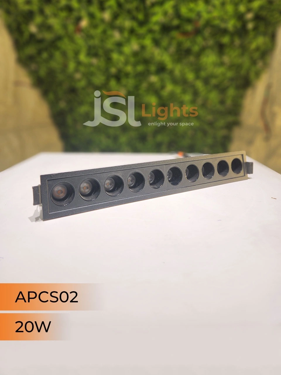 AP CS02 20W White Linea Recessed COB Spotlight