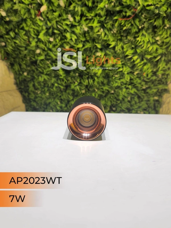 APRA AP 2023WT 7W Black RG Round Surface Cylindrical Light - 7W, 4000K, Black RG