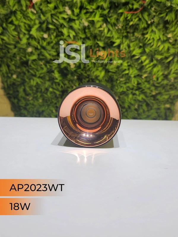 APRA AP 2023WT 18W Black RG Round Surface Cylindrical Light - 18W, 3000K, Black RG