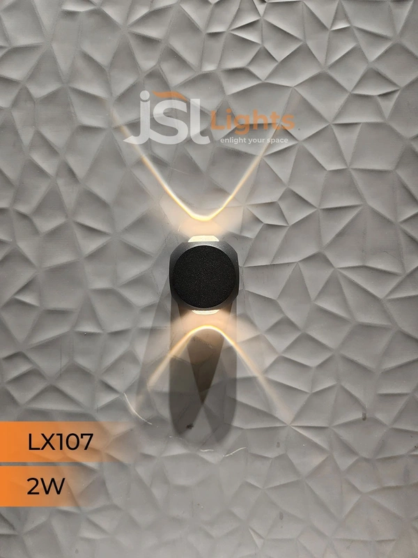 LX 107 4W 4Way Wall Decorative Light UP Down Wall Light - 2W
