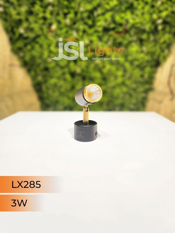 LX 285 3W Black GD Surface Wall Cob Focus Light - 3W