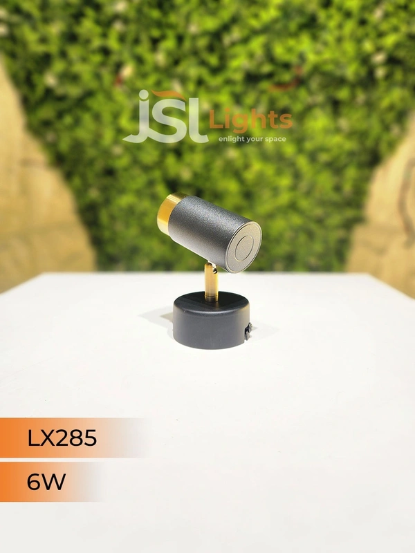 LX 285 6W Black GD Surface Wall Cob Focus Light - 6W