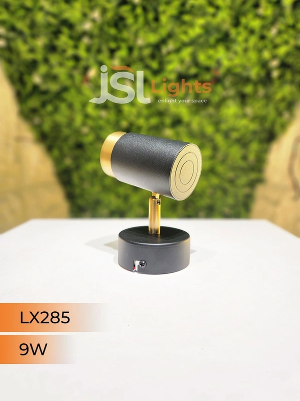 LX 285 9W Black GD Surface Wall Cob Focus Light - 9W