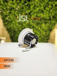 APRA AP 336 Round Deep Recessed COB Downlight - 18W, 6000K
