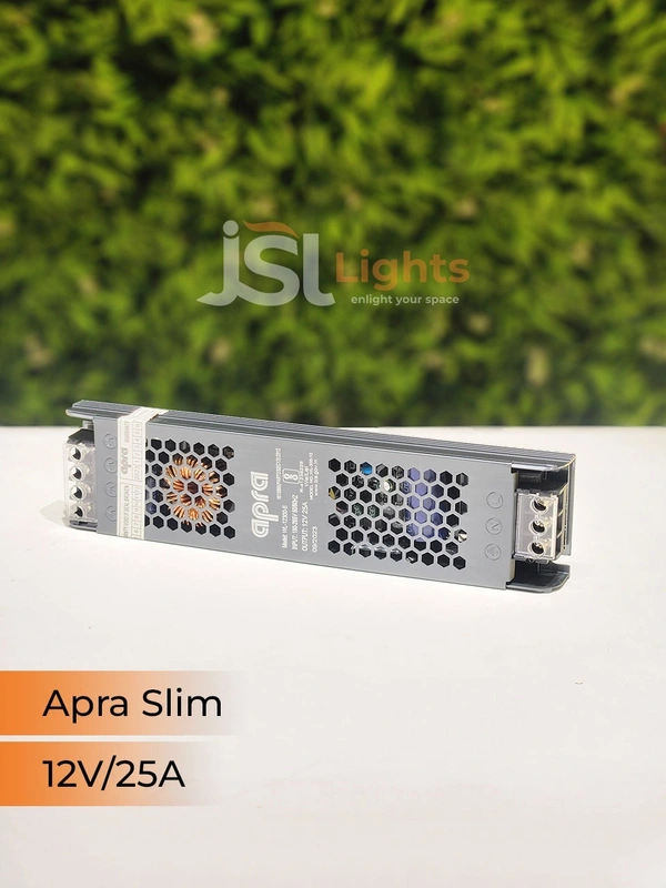 APRA Slim 12V Led Strip Constant Current Driver - 300W/25AM