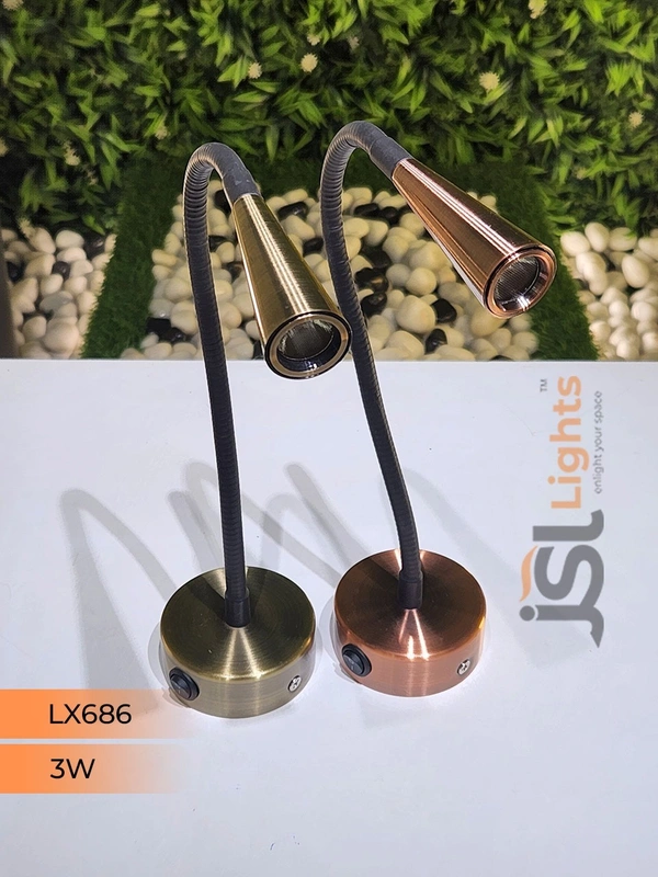 LX 686 3W Bed Side Wall Led Lamp  - CP
