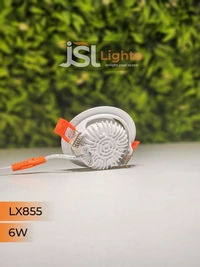 LX 855 6W Round Deep Recessed COB Downlight - 6W, 3000K