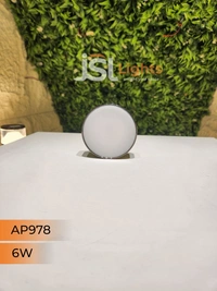 APRA  AP978 6W Round Surface Diffuser Panel Light - 6W, 4000K, AB