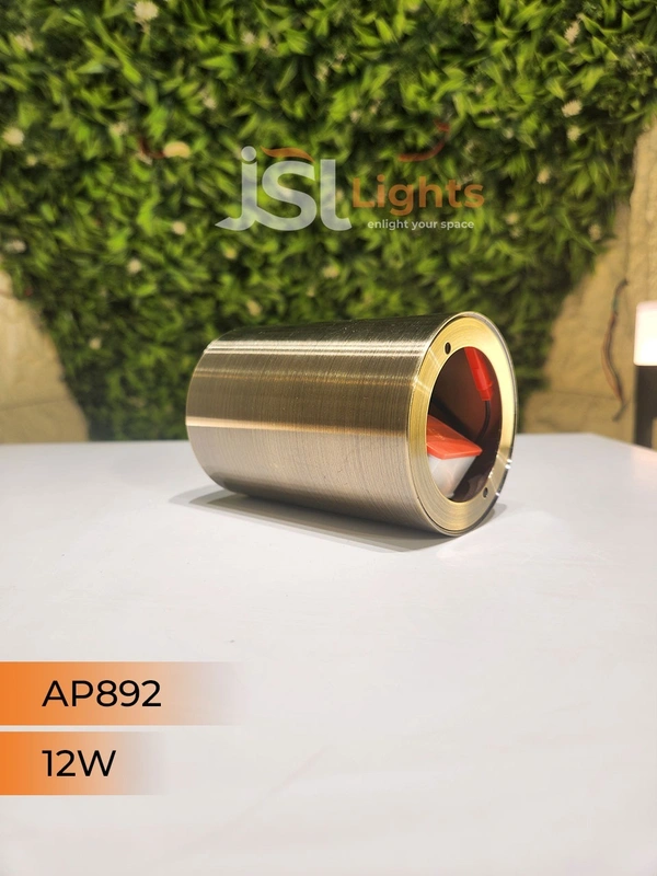 APRA AP892 12W Round AB Surface Cylinder Light - 12W, 3000K, AB