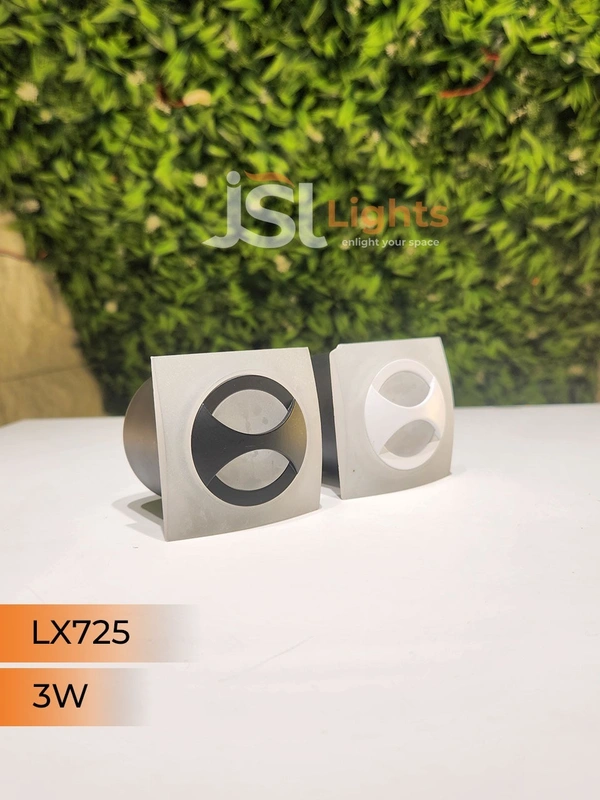 LX725 3W Led Foot Light - Black, SQ