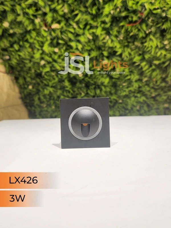 LX426 3W Led Foot Light - Black, SQ