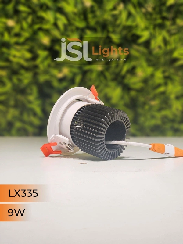  LX LX 335 6W & 9W COB LED Downlight – Perfect for Bedroom, Small Showroom, Interior & Parking Lighting | Energy Efficient Focus Light - 9W, 4000K