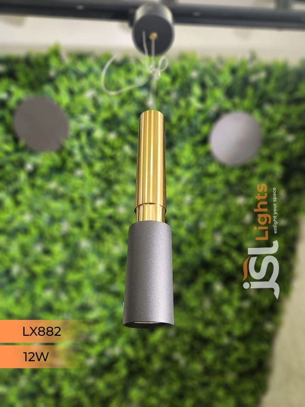 LX 882 Black GD 12W Surface Hanging Light - 12W, 3000K