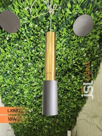 LX 882 Black GD 18W Surface Hanging Light - 18W, 3000K