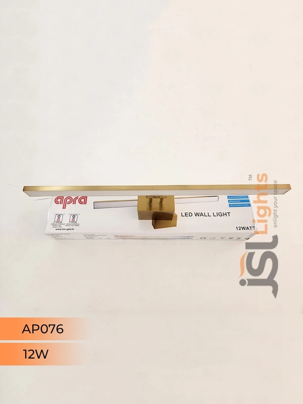 APRA AP076 12W GD Wall Mirror Light - 12W, GD