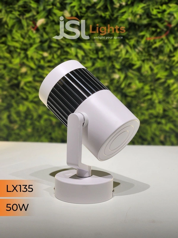 LX 135 50W LED Wall Spotlight White Body - 50W, 6000K, White