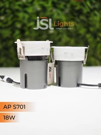 APRA S 701 18W PKW PB Round Deep Recessed COB Downlight - 18W, 4000K