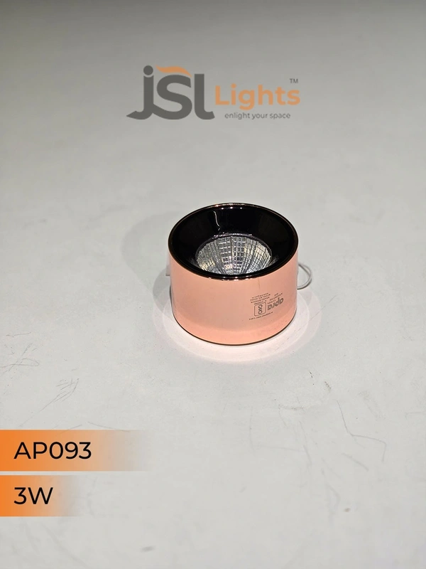 APRA 093 3W RG Round Surface Cylindrical Light - 3W, 4000K
