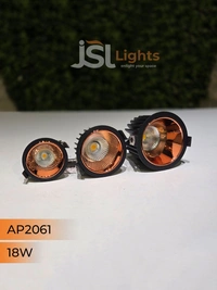 APRA 2061 18W Black RG Deep Recessed COB Downlight  - 18W, 3000K