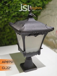 JSL8157 22 Inches Black Body Outdoor Gate light