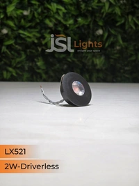 LX 521 2W Black Deep Recessed COB Downlight - 3000K, Black