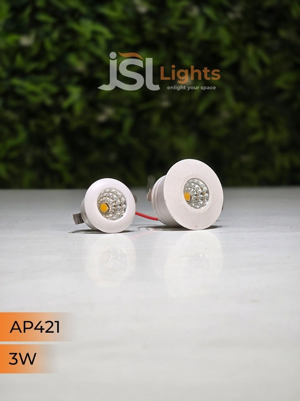 APRA  421 3W White Deep Recessed COB Downlight - 3W, 6000K