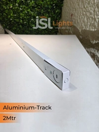 APRA 1Meter Aluminium White Ceiling Track Channel - 2M, White