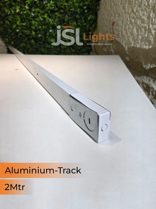 APRA 1Meter Aluminium White Ceiling Track Channel - 2M, White