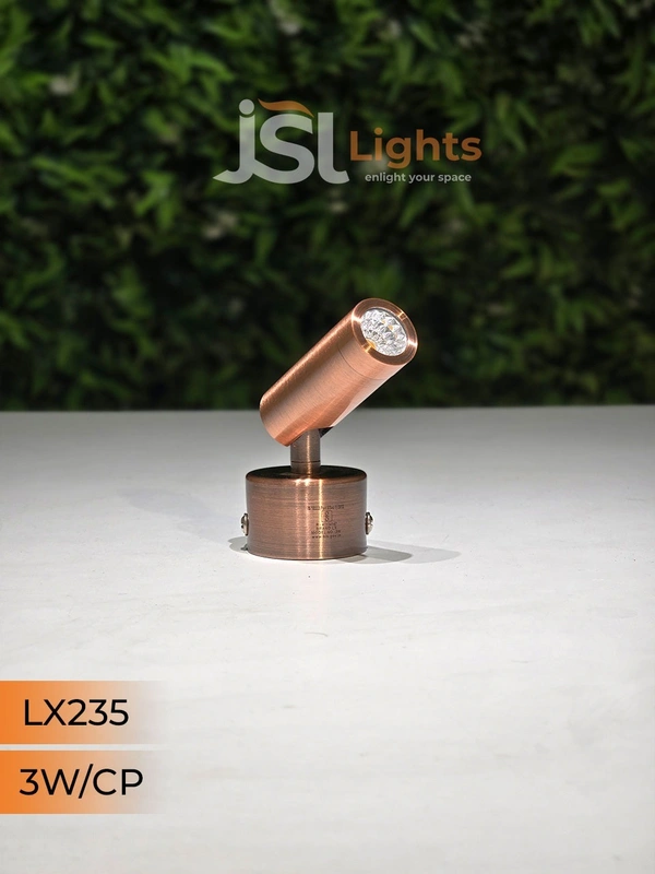 LX 235 Surface Wall Spot Focus Light – 3W / 6W / 10W | 3000K LED | Multiple Body Colours | Modern Picture Light - 3W, CP