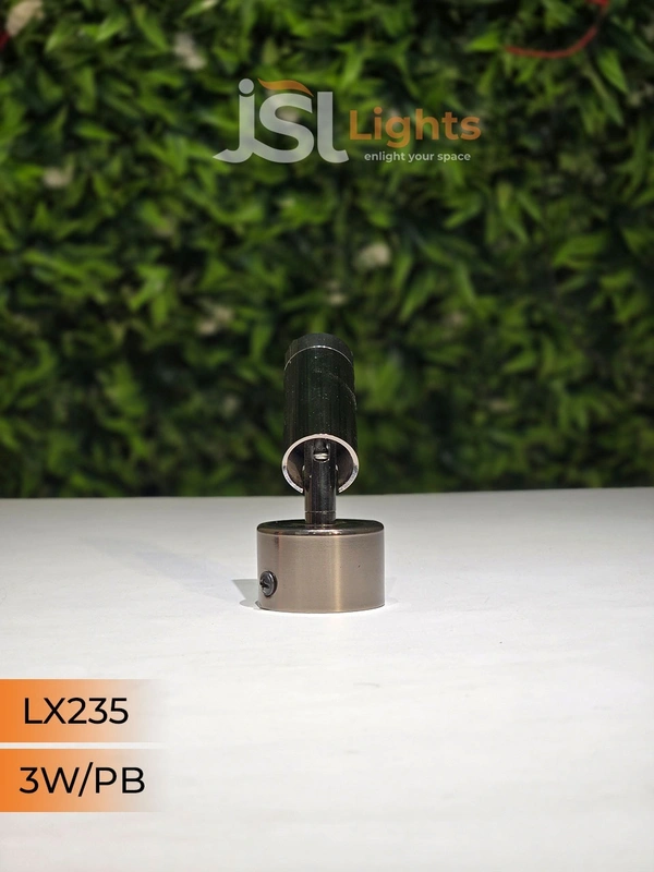 LX 235 Surface Wall Spot Focus Light – 3W / 6W / 10W | 3000K LED | Multiple Body Colours | Modern Picture Light - 3W, PB