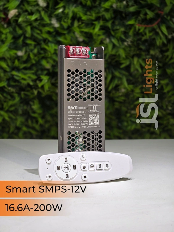 APRA 12V 200W Smart SMPS Driver With Remote & App Control - 12V